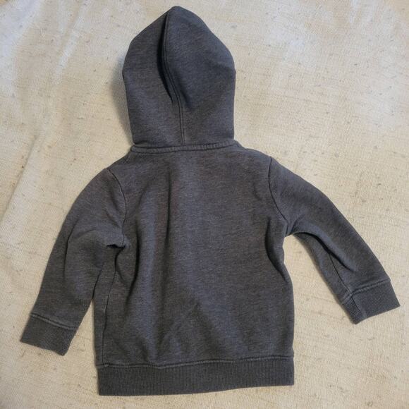 Cat & Jack Gray Zip Up Hooded Sweater Size 18 Months - Picture 5 of 5